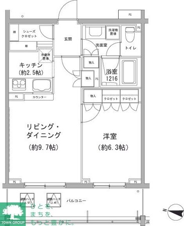 ヒューリックコート雪が谷の物件間取画像